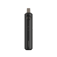 Sleek black Vapefly Manners R pod system vape pen.