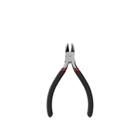 Black and silver wire cutters with red accents on handles.