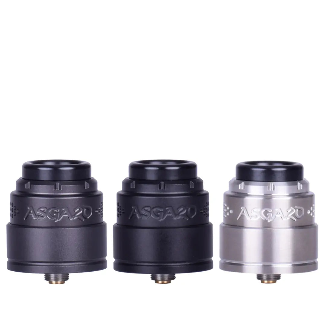 Vaperz Cloud Asgard Mini V2 RDA in 3 Colour Options - Satin Gunmetal - Satin Black - Stainless Steel