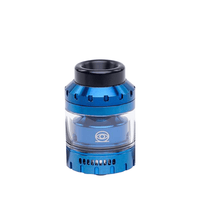 Blue Vaperz Cloud Osiris RTA vape tank with logo, displayed against a white background.