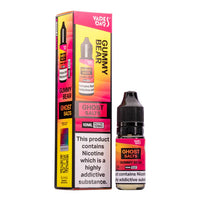 A 10ml bottle of Ghost Nic Salts in Gummy Bear, designed for a smooth and satisfying nicotine salt vaping experience.