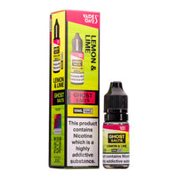 A 10ml bottle of Ghost Nic Salts in Lemon & Lime, designed for a smooth and satisfying nicotine salt vaping experience.