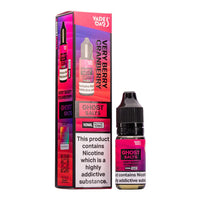 A 10ml bottle of Ghost Nic Salts in Very Berry Cranberry, designed for a smooth and satisfying nicotine salt vaping experience.