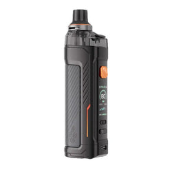 Vaporesso Armour GS Pod Vape Kit in blue, black, and pink, showing display and controls.