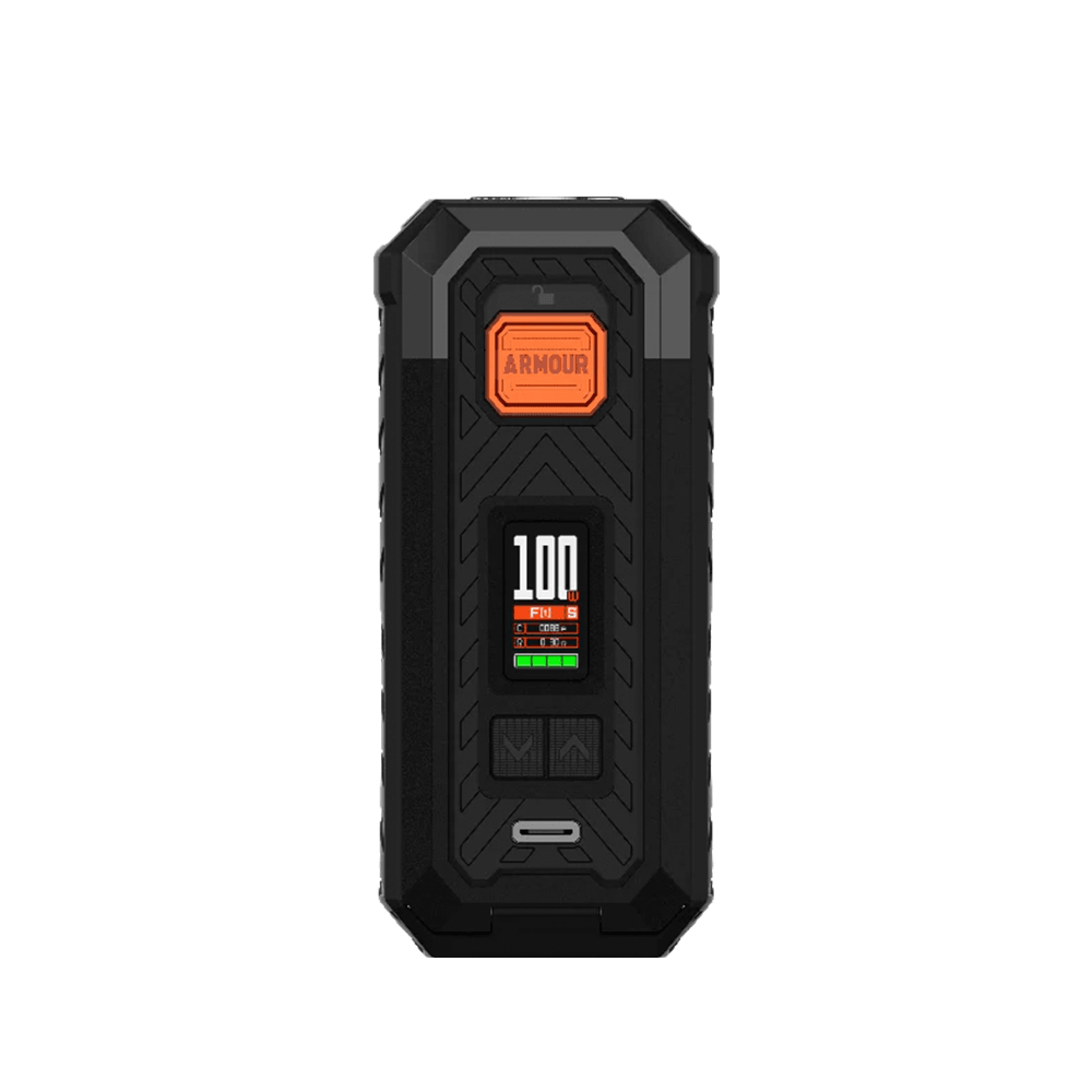 Vaporesso Armour S Box Mod, black with colourful digital display, at Ecigone Vape Shop UK.