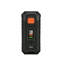 Vaporesso Armour S Box Mod with digital display, black design, shown from the front.