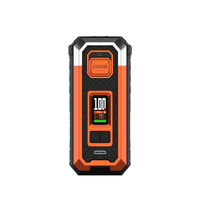 Vaporesso Armour S Box Mod in orange and black with digital display.