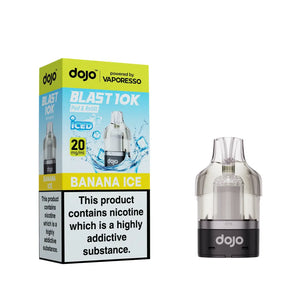 Dojo Blast 10K Prefilled Pods for The Dojo Blast 10k Vape kit - Banana Ice Flavour 