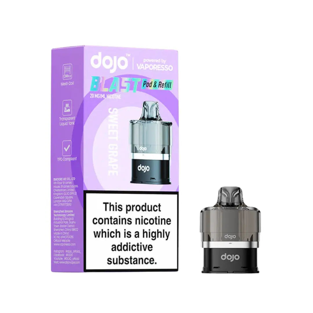 vaporesso dojo pods Dojo Blast 6000 Sweet Grape Prefilled Pods