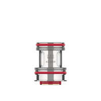 Vaporesso GTR replacement coil, 0.4Ω mesh, 40-60W, silver with red accents, on white background.