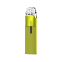 Vaporesso Luxe Q2 Pod Kit in lime green with transparent top, shown on a white background.