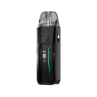 Vaporesso Luxe XR Max Kit, sleek black design with digital display showing 80W power.