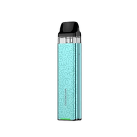 Vaporesso XROS 3 Mini Pod Kit in turquoise with a patterned design.