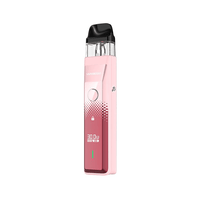 Pink Vaporesso XROS Pro pod kit with a sleek design and digital display.