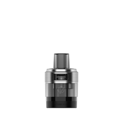 Two Vaporesso XTank replacement vape pods, grey and black, on a white background.