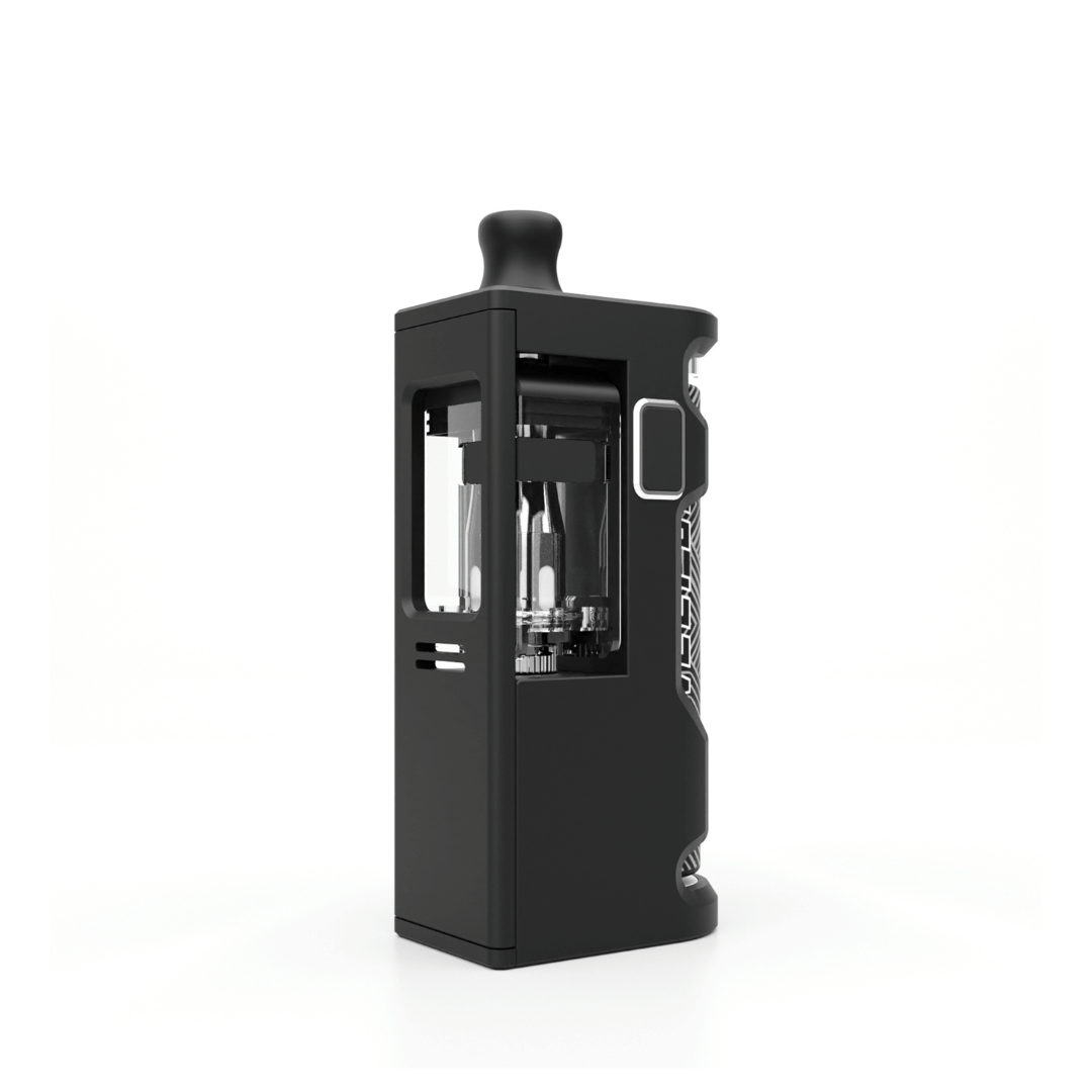 Veepon Tita X2 DNA80C Boro AIO Kit in black, featuring sleek design and intricate details.