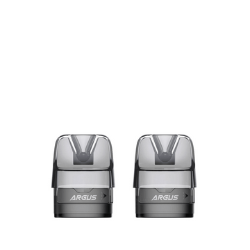 Two Voopoo Argus E40 PNP-X empty pods on a white background.