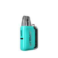 Voopoo Argus P1 Pod Kit in teal, featuring sleek design and transparent elements.