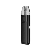 Black Voopoo Argus SE pod vape kit with clear mouthpiece, sleek design.