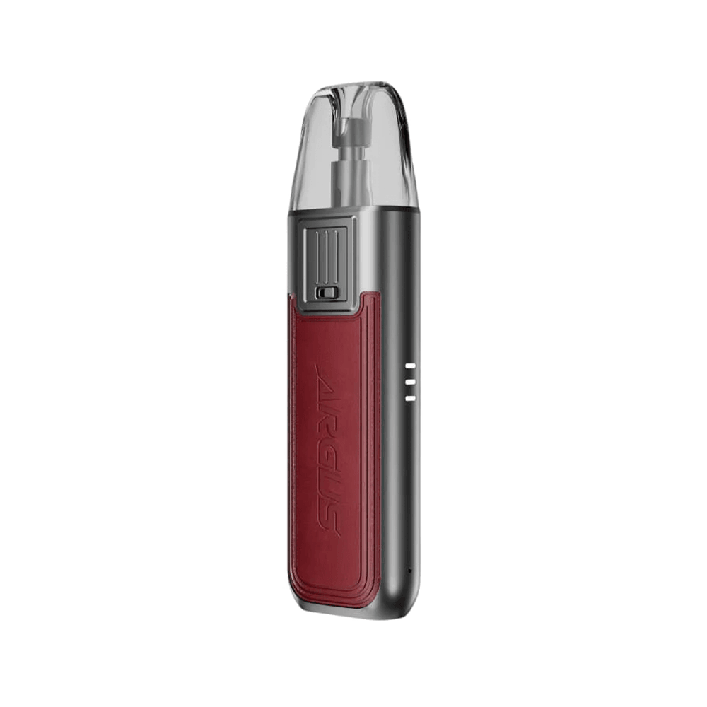 Voopoo Argus SE pod kit with red and grey design.