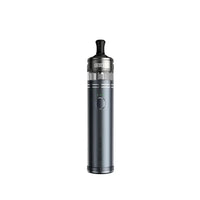 VooPoo Doric 60 Pro Pod Vape Kit in grey metal, sleek cylindrical design.