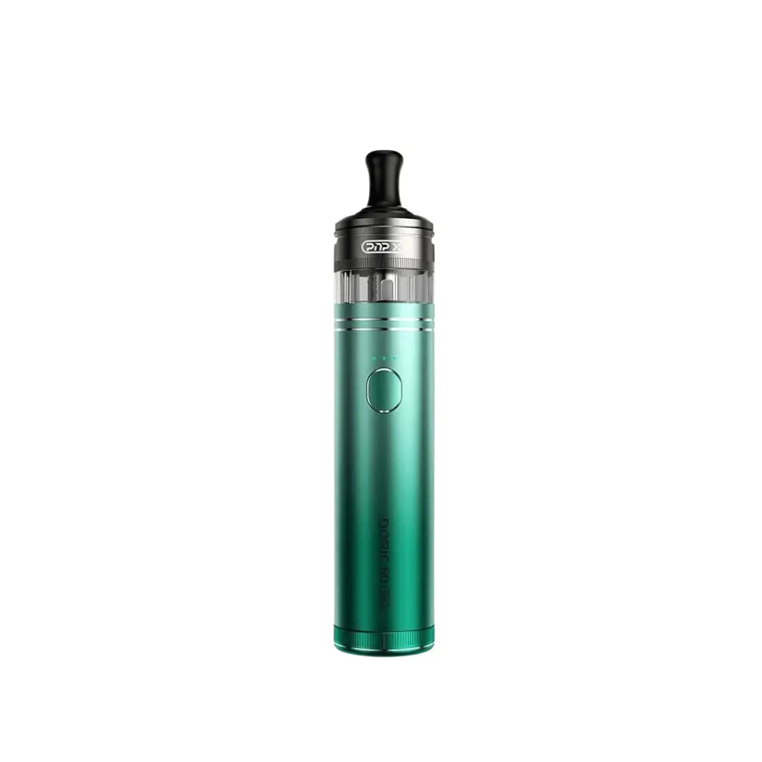 Voopoo Doric 60 Pro Pod Vape Kit in iris green, sleek cylindrical design.