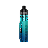 Voopoo Drag H40 Pod Kit in gradient blue-green colour with display screen and buttons.