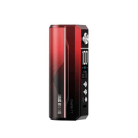 Red VOOPOO Drag M100S vape mod with display and control buttons.