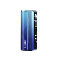 Blue Voopoo Drag M100S vape mod with digital display and control buttons.