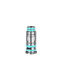 VooPoo ITO replacement coil, 0.5 ohm, silver with blue accents.