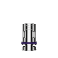 VooPoo PnP-TW20 coil head, 0.2 ohm, silver with purple ring, for vaping devices.