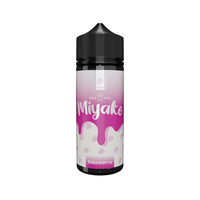 Wick Liquor Miyako Raspberry 100ml shortfill bottle with pink and white label design.