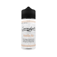 Wick Liquor Serendipity Vanilla Sky vape juice bottle, 100ml shortfill.