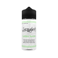 Wick Liquor Serendipity Golden Sunset vape juice bottle, 100ml shortfill.