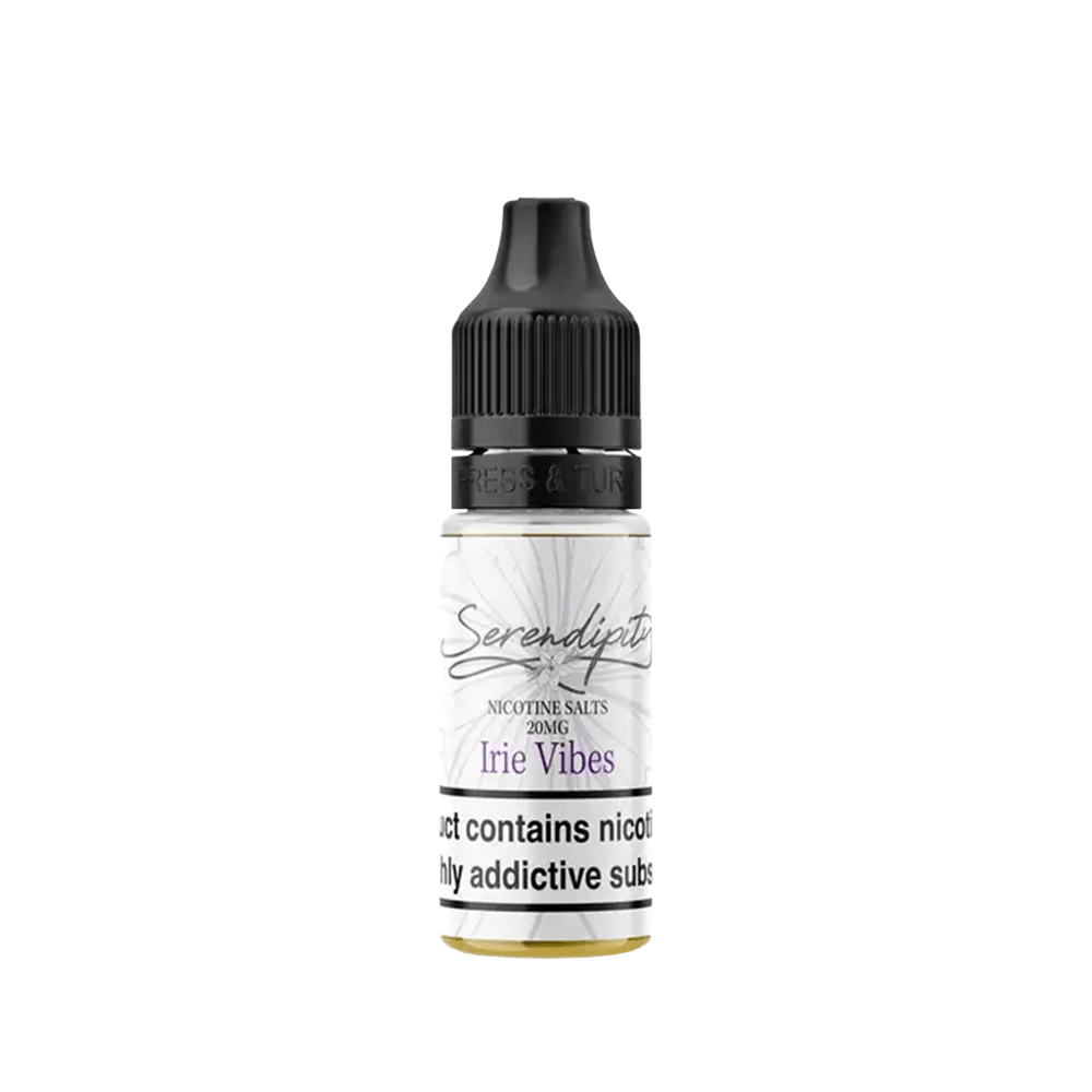 Wick Liquor Serendipity vape juice bottle, 10ml, Irie Vibes flavour, UK.