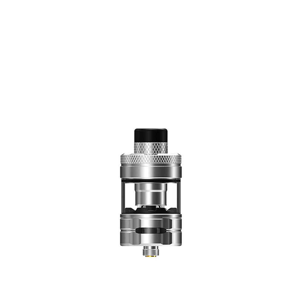 Wirice Launcher sub-ohm vape tank in silver with a black drip tip.