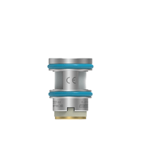 Wirice W8 mesh coil head with blue O-rings, suitable for vaping devices.