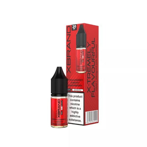 XBRAND Strawberry Cherry Raspberry Flavour 10ml Nic Salt E-liquid great for MTL Vaping with a Refillable Pod Vape