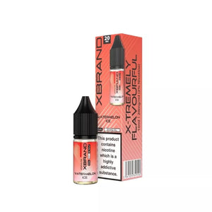 XBRAND Watermelon Ice Flavour 10ml Nic Salt E-liquid great for MTL Vaping with a Refillable Pod Vape