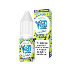 Yeti Sourz Sour Blue Raspberry Ice Flavour 10ml Nic Salt E-liquid perfect for Refillable Vape Kits