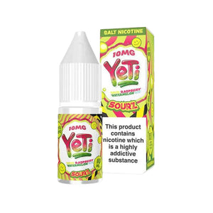 Yeti Sourz Sour Raspberry Watermelon Ice Flavour 10ml Nic Salt E-liquid perfect for Refillable Vape Kits