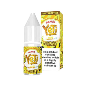 Yeti Sourz Sour Tropical Ice Flavour 10ml Nic Salt E-liquid perfect for Refillable Vape Kits