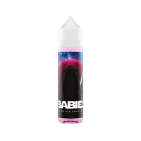 50ml vape juice bottle with a sci-fi themed label and pink liquid.