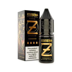 Zeus Juice 10ml Nic Salt Cerberus Flavour perfect for Pod Vape Kits