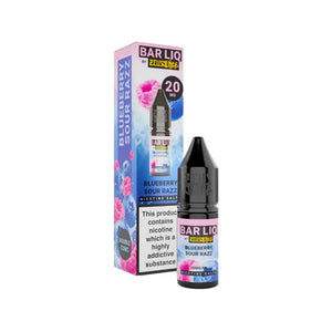 Zeus Juice Bar Liq Blueberry Sour Razz 10ml Nic Salt - Perfect for Refillable Vape Kits