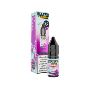 Zeus Juice Bar Liq Grape Ice 10ml Nic Salt - Perfect for Refillable Vape Kits