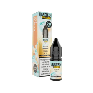 Zeus Juice Bar Liq Peach Ice 10ml Nic Salt - Perfect for Refillable Vape Kits