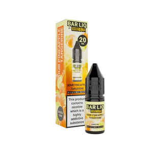 Zeus Juice Bar Liq Sour Pineapple Tangerine 10ml Nic Salt - Perfect for Refillable Vape Kits