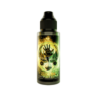 Zeus Juice Mortals Double Dragon 100ml shortfill bottle with vibrant green and black design.