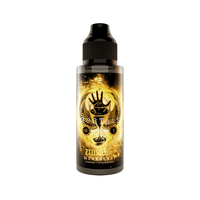 Bottle of Zeus Juice Monkberry vape liquid, 100ml, banana and strawberry flavour.